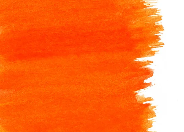 明るいオレンジ色の抽象的な水彩背景デザイン — ストック写真