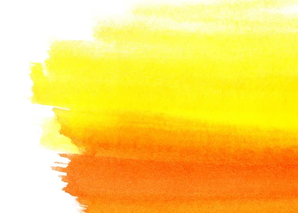 Ljusa Färgglada Gul Och Orange Abstrakt Akvarell Bakgrund — Stockfoto
