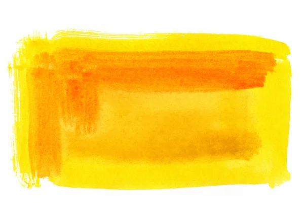 Brilhante Colorido Amarelo Laranja Abstrato Aquarela Fundo — Fotografia de Stock