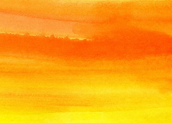 Ljusa Färgglada Gul Och Orange Abstrakt Akvarell Bakgrund — Stockfoto