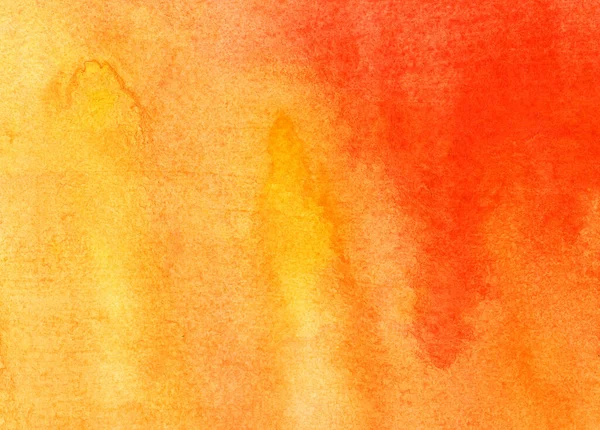 Bright Colorful Yellow Orange Abstract Watercolor Background — Stock Photo, Image