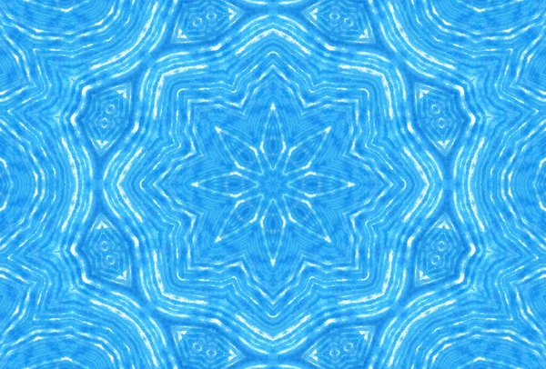 Abstract Bright Blue Concentric Pattern Design — Stock Photo, Image