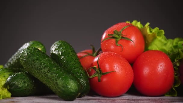 Salada de legumes ingridients — Vídeo de Stock