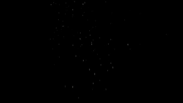 Granulés de poudre tombants sur fond noir 