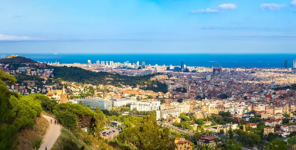 Vedere panoramică a Barcelonei — Fotografie, imagine de stoc