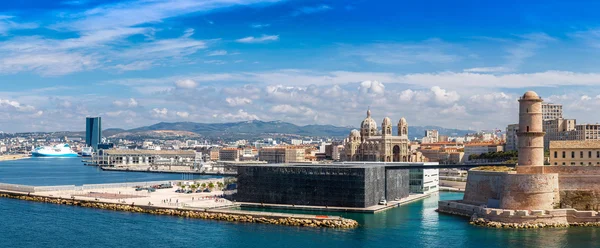 Saint Jean Castle and Cathedral de la Major  in Marseille — Stock Photo, Image