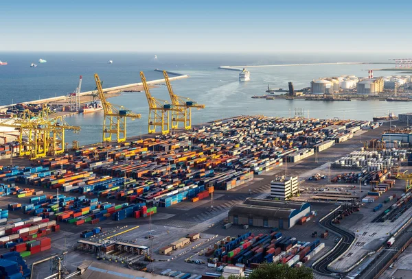 Porto di Barcellona il giorno — Foto Stock