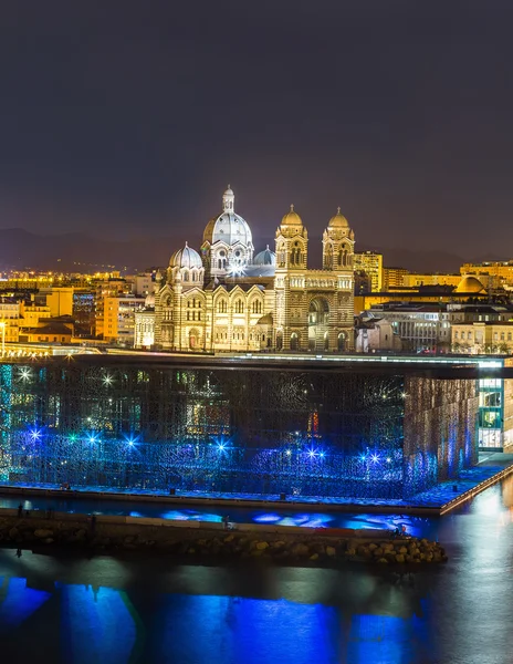 Saint Jean Castle and Cathedral de la Major  in Marseille — Stock Photo, Image