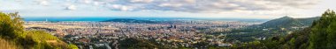 Barcelona 'nın panoramik görünümü