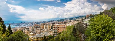 Port of Genoa in Italy clipart
