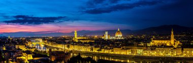 Floransa'da panoramik günbatımı