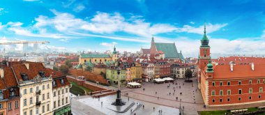 Panoramic view of Warsaw clipart