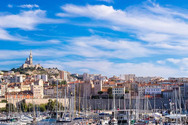 Bazilika Notre Dame de la Garde v Marseille — Stock fotografie