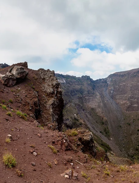 Vesuvius volcano crater, Italy — Stock Photo, Image