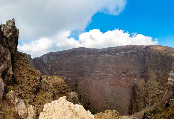 Vesuvius volcano crater, Italy — Stock Photo, Image