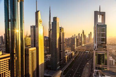 bir yaz günü şehir merkezinde Dubai