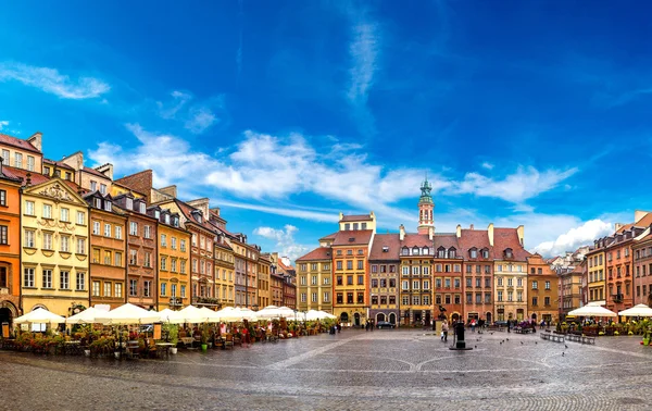 Old town square in Warsaw — Stock Photo, Image