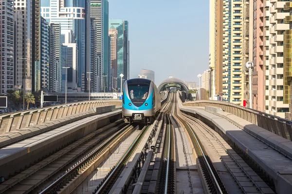 Dubai metro jernbane - Stock-foto