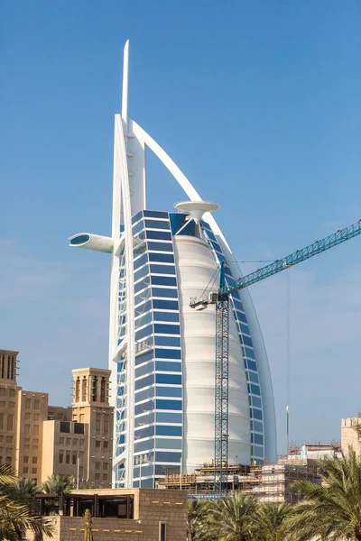 Burj Al árabe e Madinat Jumeirah — Fotografia de Stock