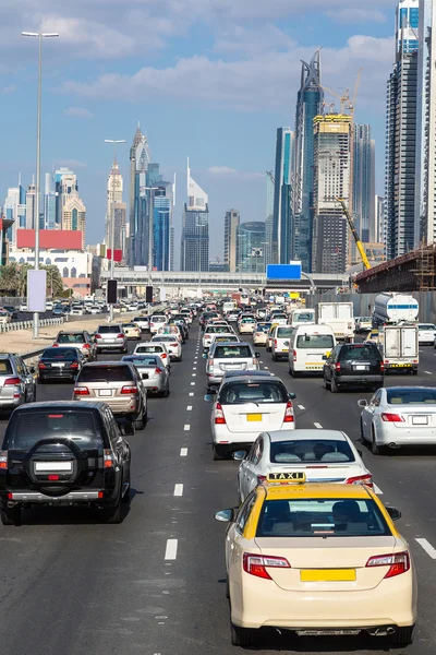 Traffico a Dubai — Foto Stock