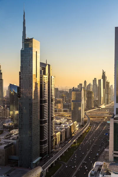 Центр міста Дубаї в літній день — стокове фото