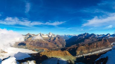 İsviçre Alpleri dağ manzarası