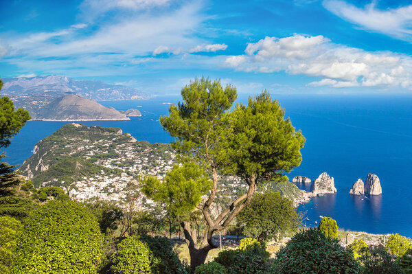 Capri island  in Italy