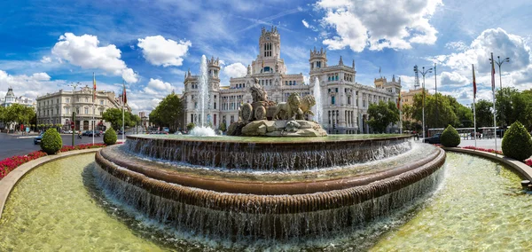 Cibeles fonte em madrid — Fotografia de Stock