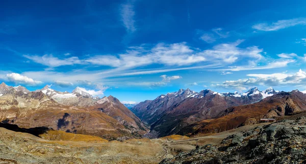 Horská krajina Alp ve Švýcarsku — Stock fotografie