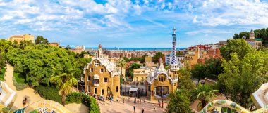 Barselona, İspanya 'da Park Guell