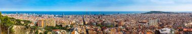 Barcelona 'nın panoramik görünümü
