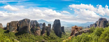 Meteora in a summer day, Greece clipart