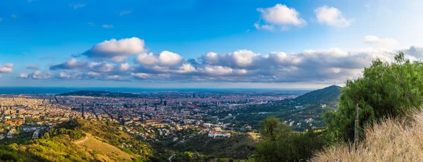 Barcelona in a summer evening — Stock Photo, Image