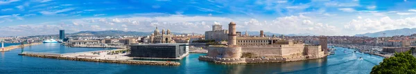 Saint Jean Castle and Cathedral de la Major  in Marseille — Stock Photo, Image