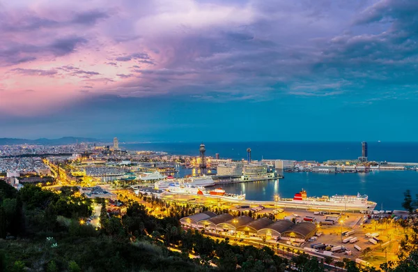 Barcelona y el puerto de España —  Fotos de Stock