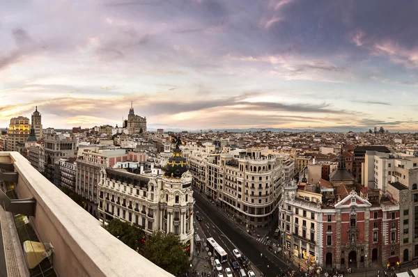 Madrid on a beautiful summer night — Stock Photo, Image