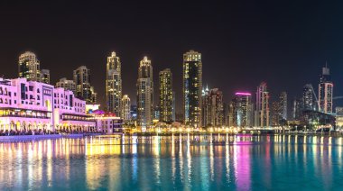 Dubai downtown, gece 