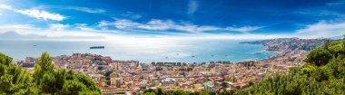 Naples  in Italy on summer day clipart