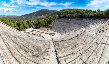 Epidaurus Amphitheater in Greece clipart