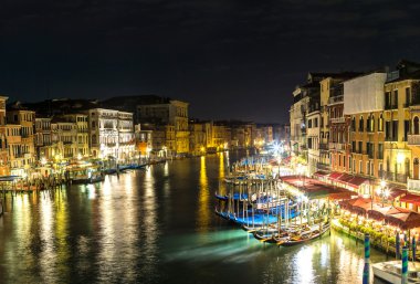 Venedik, İtalya 'daki Kanal Grande