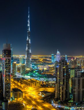 Downtown dubai, gece