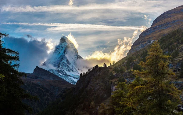 Matterhorn a svájci Alpokban — Stock Fotó