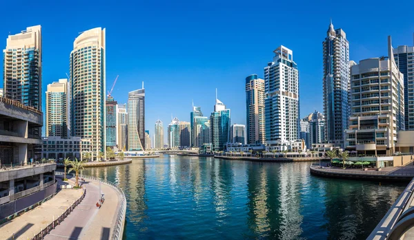 Panorama da marina de Dubai — Fotografia de Stock