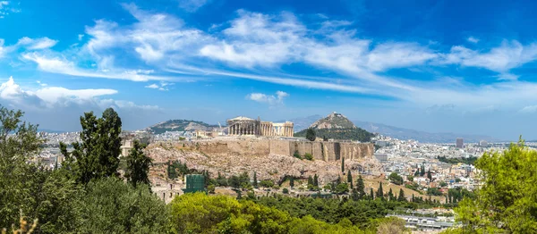 A nap az athéni Akropolisz — Stock Fotó
