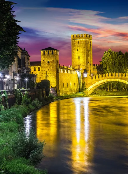 Castle Vecchio in Verona, Italy — Stock Photo, Image