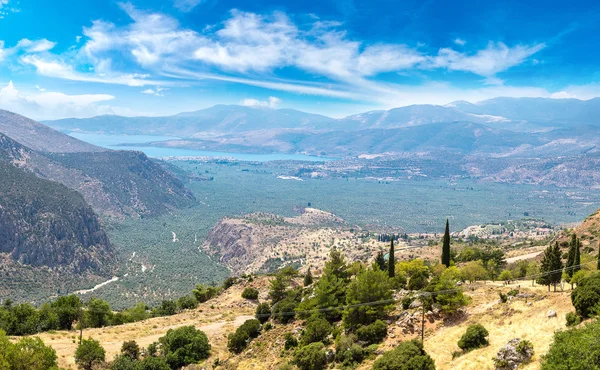 Долина Amphissa в Греції — стокове фото