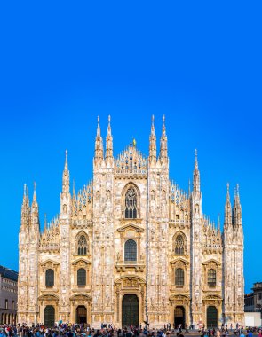 Milan Cathedral on summer day, Duomo clipart
