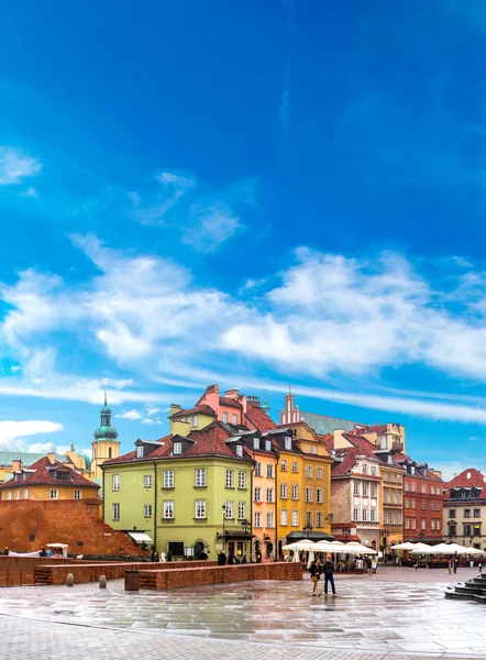 Παλιά πλατεία της πόλης σε Warsaw — Φωτογραφία Αρχείου