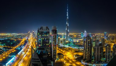 Downtown dubai, gece