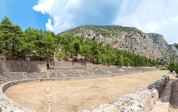 Ancien stade à Delphes — Photo